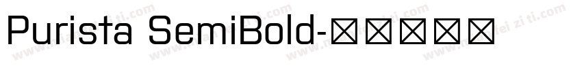 Purista SemiBold字体转换